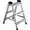 Алюминиевая трехступенчатая двухсторонняя стремянка Perilla 111403 - фото 16607941