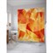 Шторка-занавеска для ванной JoyArty Оранжевые треугольники - фото 16639767