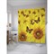 Шторка-занавеска для ванной JoyArty Бабочки на цветах - фото 16639842