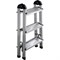 Алюминиевая трехступенчатая двухсторонняя стремянка Perilla 111403 - фото 16875338