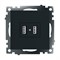 Двухместная usb-розетка Stekker GLS10-7115-05 Катрин - фото 16923209