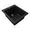 Кухонная мойка Teymi Helmi 50x42, черная матовая T120104 - фото 16932006