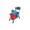 Двухведерная уборочная тележка Uctem-Plas CK754 - фото 16937371