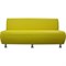 Трехместная секция дивана Мягкий Офис желтая - фото 16948455