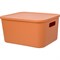 Корзина пластиковая для хранения HANDY HOME Оптима, Д285 Ш220 В145, оранжевый - фото 16961672