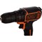 Аккумуляторная дрель-шуруповерт Black+Decker BDCDC18KB - фото 16989417