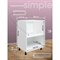 Шкаф - стол Атмосфера 60см Simple Н600 Белый/ Белый - фото 16998840