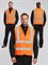 Жилет сигнальный ProfLineBase СОП-4 (тк.Полиэфир,100), оранжевый - фото 17008188