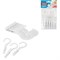 Прищепки бельевые с крючком 13 см, КОМПЛЕКТ 5 штук, пластик, белые, PRIMILA (ПРИМИЛА) EXTRA, 700518 - фото 17009718