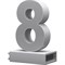 Светодиодная цифра ABCMIX 8 - фото 17016785