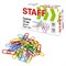 Скрепки STAFF 28 мм, цветные, 70 штук, 271708 - фото 17073059
