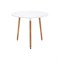 Деревянный стол Woodville Lorini 60 white / wood - фото 17098115