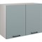 Шкаф навесной Атмосфера 80см с двумя дверцами Simple В800 Пыльный зеленый/ Белый - фото 17123020