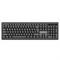 Клавиатура беспроводная бесшумная, USB, 104 клавиши, SONNEN 1065, черная, 513951 - фото 17163068