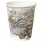 Стакан одноразовый бумажный 250/273 мл, D 80 мм, с печатью "ГОРОД", КОМПЛЕКТ 50 шт., холодное/горячее, WELDAY (ВЭЛДЭЙ), 702695 - фото 17253543
