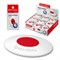Ластик BRAUBERG "Oval PRO", 40х26х8 мм, овальный, красный пластиковый держатель, 229560 - фото 17277350