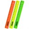 Линейка пластиковая 16 см, ПИФАГОР, неоновая, ассорти, 210603 - фото 17281256