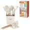 Набор силиконовых кухонных принадлежностей с деревянными ручками 13 в 1, молочный, DASWERK (ДАСВЕРК), 608196 - фото 17287928