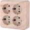 Четырехместная розетка LK Studio 813825 - фото 17300987