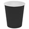 Стакан одноразовый бумажный 250/273 мл, D 80 мм, черный, КОМПЛЕКТ 1000 шт., холодное/горячее, WELDAY (ВЭЛДЭЙ), 702691 - фото 17307849