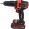 Аккумуляторная ударная дрель-шуруповерт Black+Decker BDCHD18KB-QW - фото 17321633