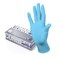 Перчатки нитриловые смотровые 100 пар (200 штук), размер 7-8, М (средний), голубые, CONNECT, CON-N2-INT-02 - фото 17338890