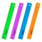 Линейка пластиковая 20 см ПИФАГОР, прозрачная, неоновая, ассорти, 210789 - фото 17360256