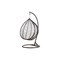 Подвесное кресло кокон Лаура SEVILLA - фото 17368136