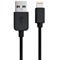 Кабель USB 2.0 – Lightning, 1 м, RED LINE, для подключения портативных устройств, черный, УТ000008646 - фото 17418167