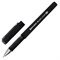 Ручка гелевая с грипом BRAUBERG "BLACK VIVID", ЧЕРНАЯ, корпус SOFT-TOUCH, пишущий узел 0,5 мм, линия письма 0,35 мм, 144541 - фото 17432837